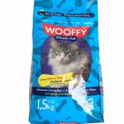 Wooffy Gatos e Gatinhos Peixe 1,5Kg